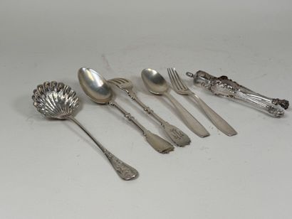Lot in 950/1000 silver, Minerve hallmark,...