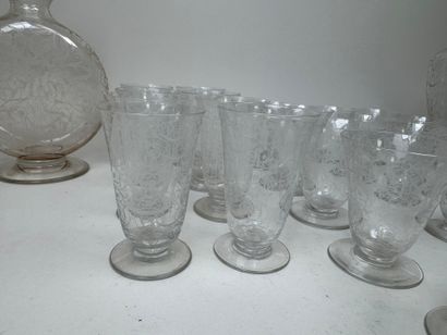 BACCARAT.
Modèle Michel Ange.
Partie de service...