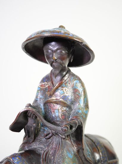 JAPON, première moitié XXe. 
Toba sur sa...