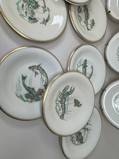 PIRKEN HAMMER.
Série de 12 assiettes plates...