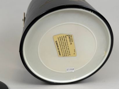 COUROC.
Seau à glaçons en plastique gainé...