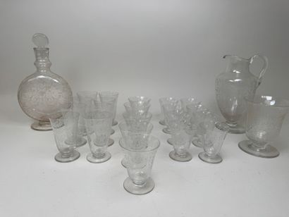 BACCARAT.
Modèle Michel Ange.
Partie de service...