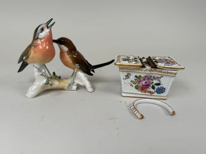 Karl ENS (1802-1865), d'après.
Couple d'oiseaux...