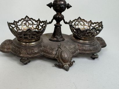 A Minerve-marked 950/1000 silver oil and...