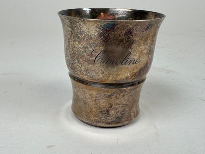 Timbale in silver 950/1000, Minerve hallmark,...