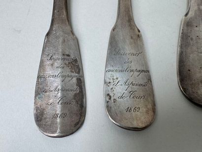 Lot in 950/1000 silver, Minerve hallmark,...