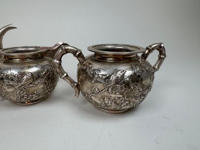 Foreign silver coffee or tea service including...