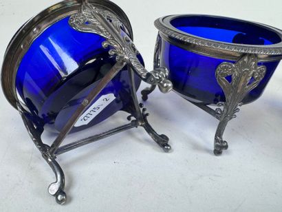 Set in finely chased silver decorated with...