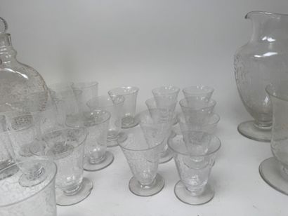 BACCARAT.
Modèle Michel Ange.
Partie de service...