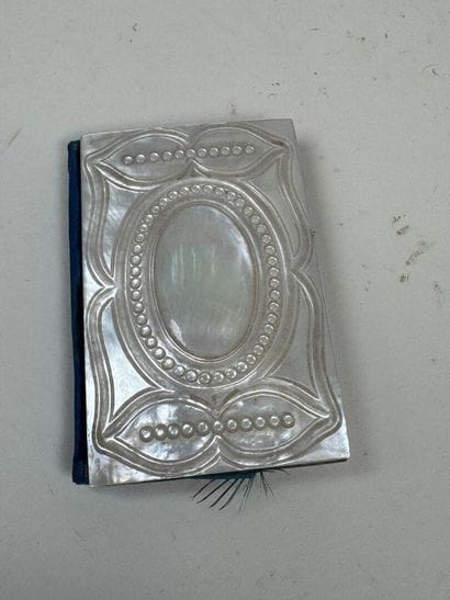 Carnet de bal en nacre sculpté à décor d'un...