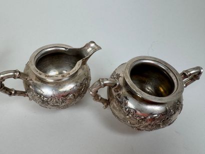 Foreign silver coffee or tea service including...