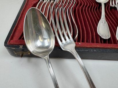 CHRISTOFLE.
Série de 6 couverts de table...