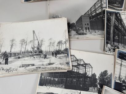 Lot of photos of factory construction.
Early...