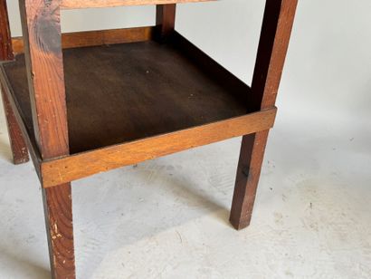 Three-tiered artist's modeling stand made...
