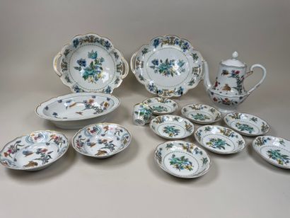 HAVILAND à Limoges.
Modèle AQUARIUS et divers.
Ensemble...