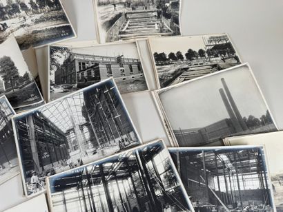 Lot of photos of factory construction.
Early...