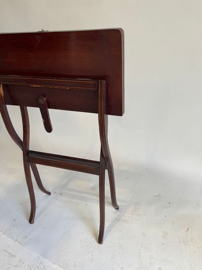 James Collard VICKERY.
Folding mahogany travel...