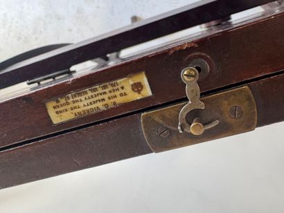James Collard VICKERY.
Folding mahogany travel...