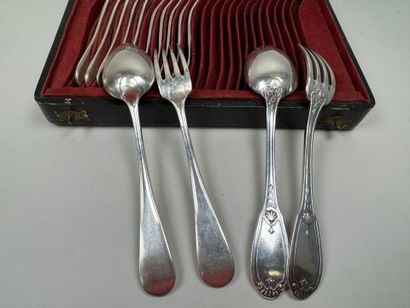 CHRISTOFLE.
Série de 6 couverts de table...