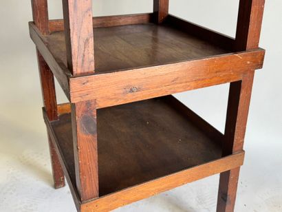 Three-tiered artist's modeling stand made...