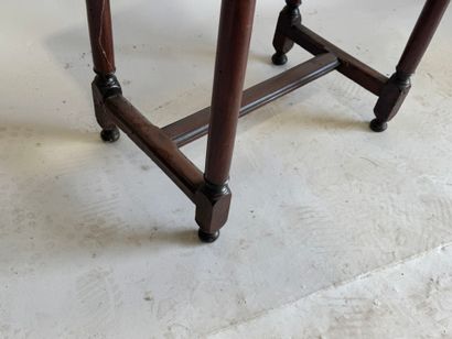 Small writing desk in rustic walnut, with...