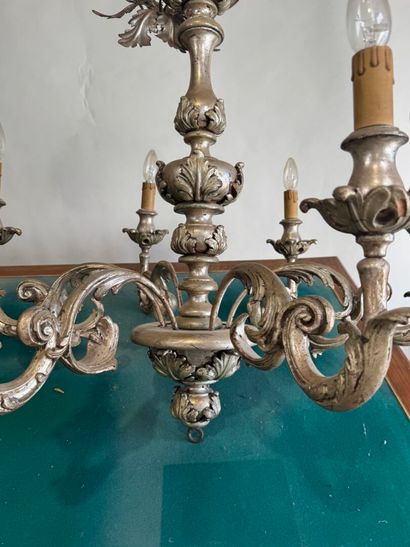 An important pair of six-arm chandeliers...