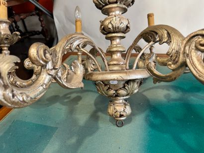 An important pair of six-arm chandeliers...