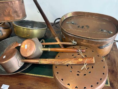 Important copper and metal lot including...