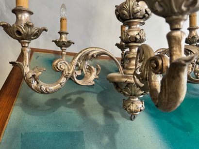 An important pair of six-arm chandeliers...