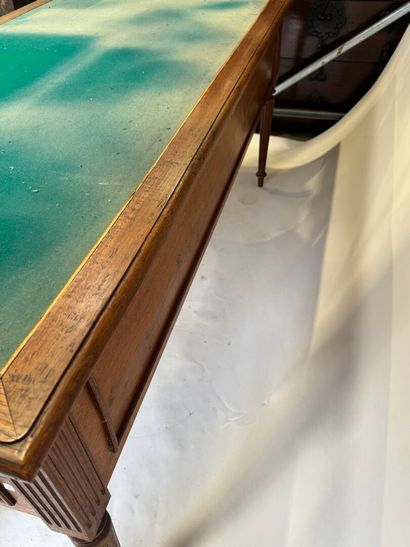Large molded and carved oak desk opening...