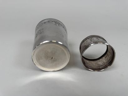 Lot en argent 950/1000, poinçon Minerve,...