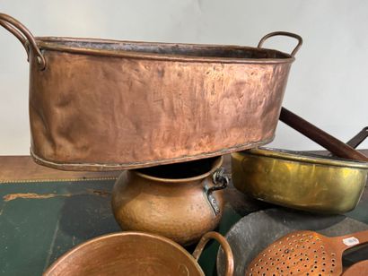 Important copper and metal lot including...