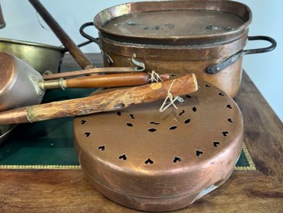 Important copper and metal lot including...