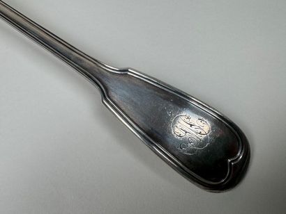 Louche en argent 950/1000, poinçon Minerve,...