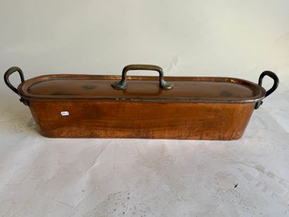 Copper and metal turbo pot.
L. 70 cm.