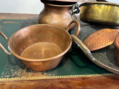 Important copper and metal lot including...