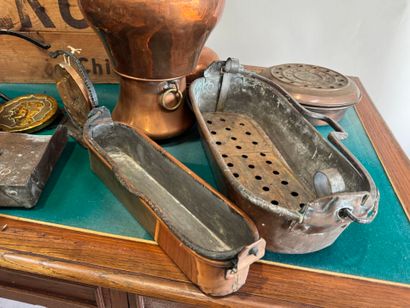 Important copper and metal lot including...