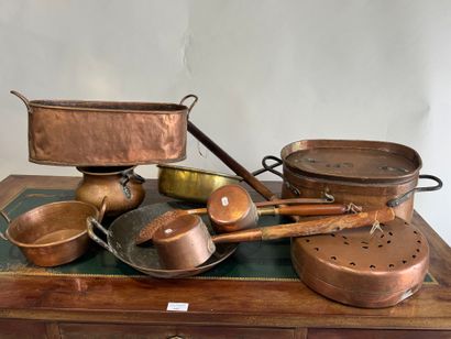 Important copper and metal lot including...