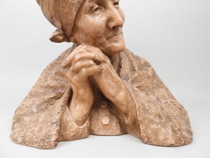 Berthe GIRARDET (1869-1933).
Vieille femme...