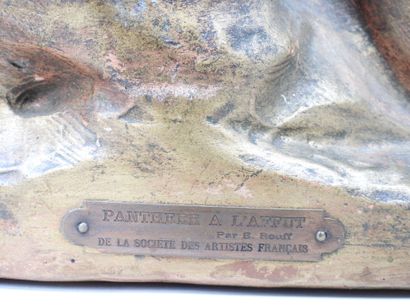 Émile ROUFF (XIXe-XXe).
Panthère à l'affut.
Sujet...