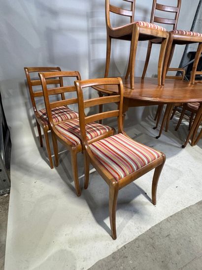 Cherry wood dining room furniture set consisting...