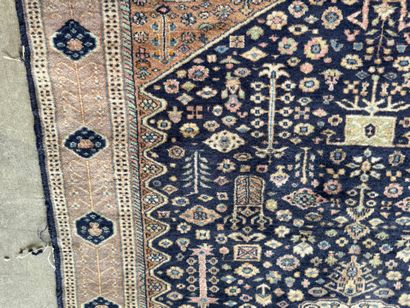 IRAN, 20th century.
Hand-knotted wool rug...