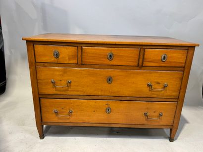 Louis XVI style cherrywood chest of drawers...