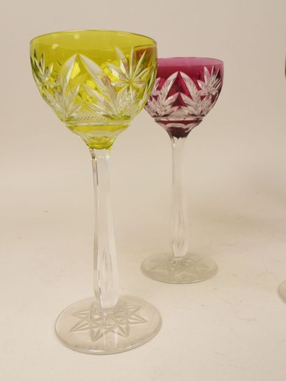 SAINT LOUIS, dans le goût.
Suite de six verres...