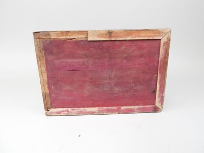 IRAN, XXe.
Coffret rectangulaire en bois...