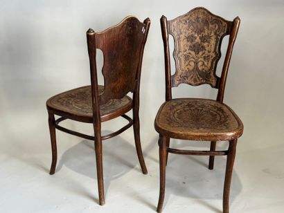 Jacob & Joseph KOHN.
Paire de chaises en...
