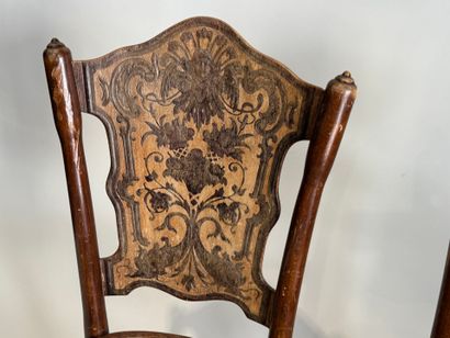 Jacob & Joseph KOHN.
Paire de chaises en...
