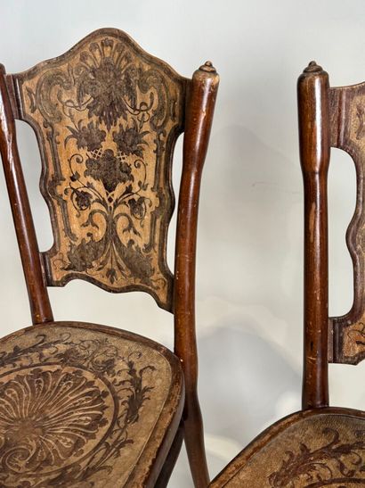 Jacob & Joseph KOHN.
Paire de chaises en...