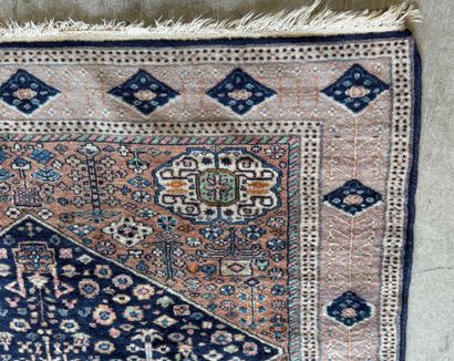 IRAN, 20th century.
Hand-knotted wool rug...