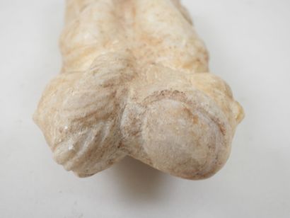 École XXe. 
Couple en pierre sculptée à deux...